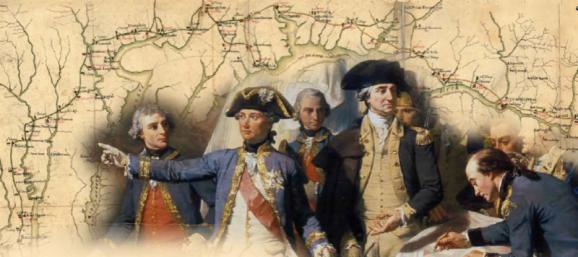 Artistic Rendering of Generals Washington and Rochambeau